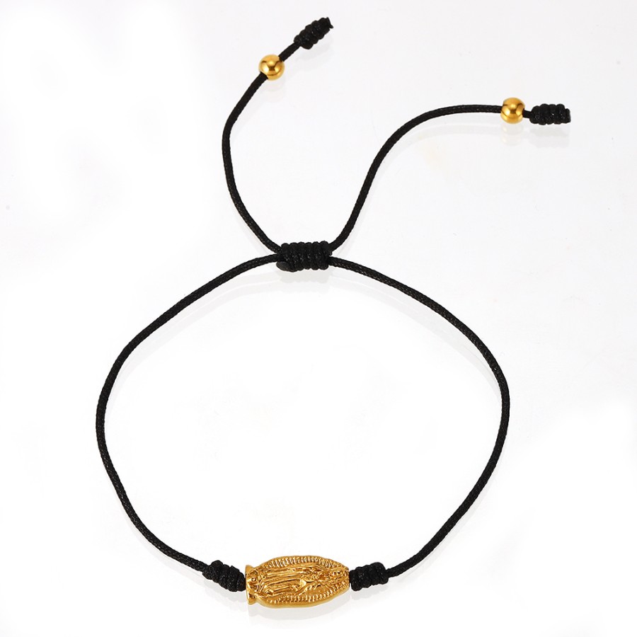 Pulsera Virgen Guadalupe Cordón Gold...