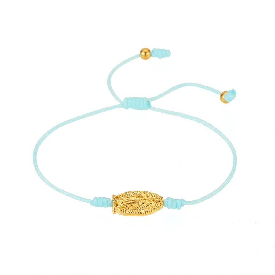 Pulsera Virgen Guadalupe Cordón Gold...