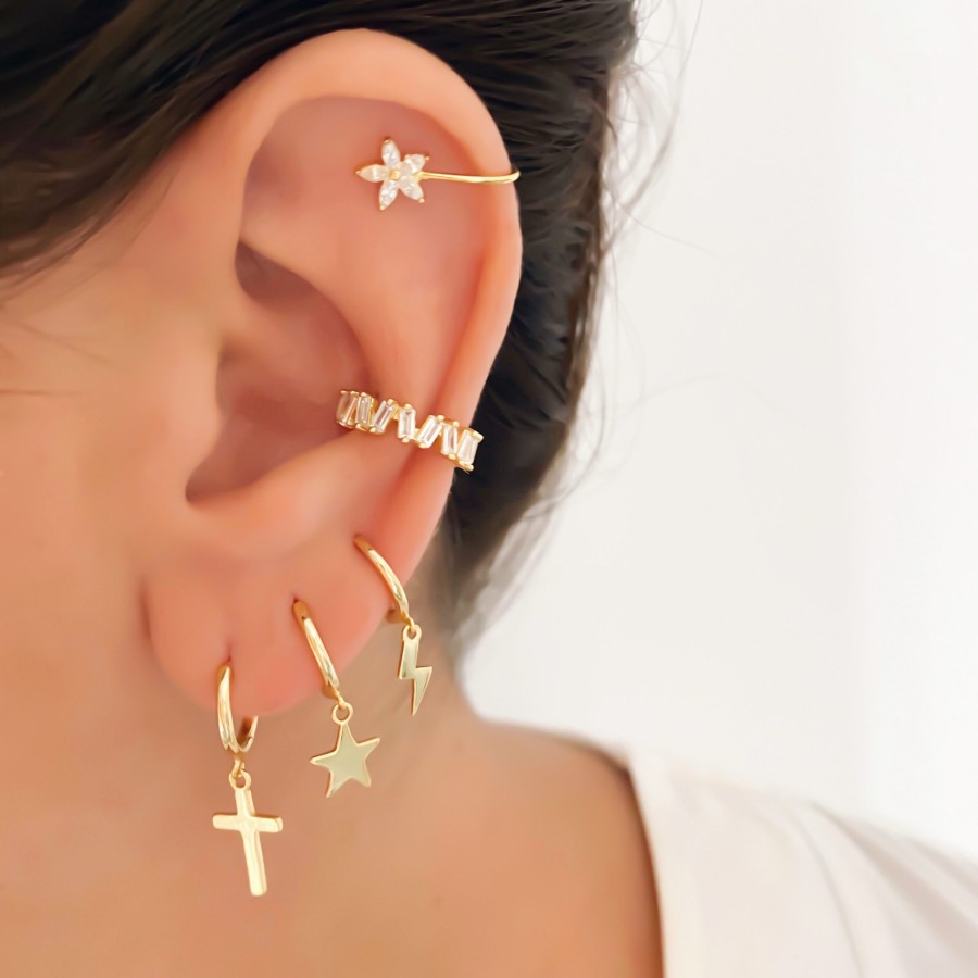 Pendientes Rayo-aro Gold