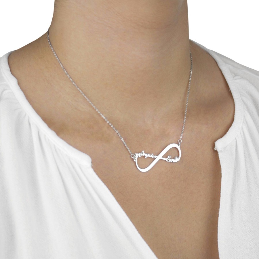 Collar Infinito 2 nombres